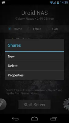 Droid NAS android App screenshot 1