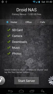 Droid NAS android App screenshot 3